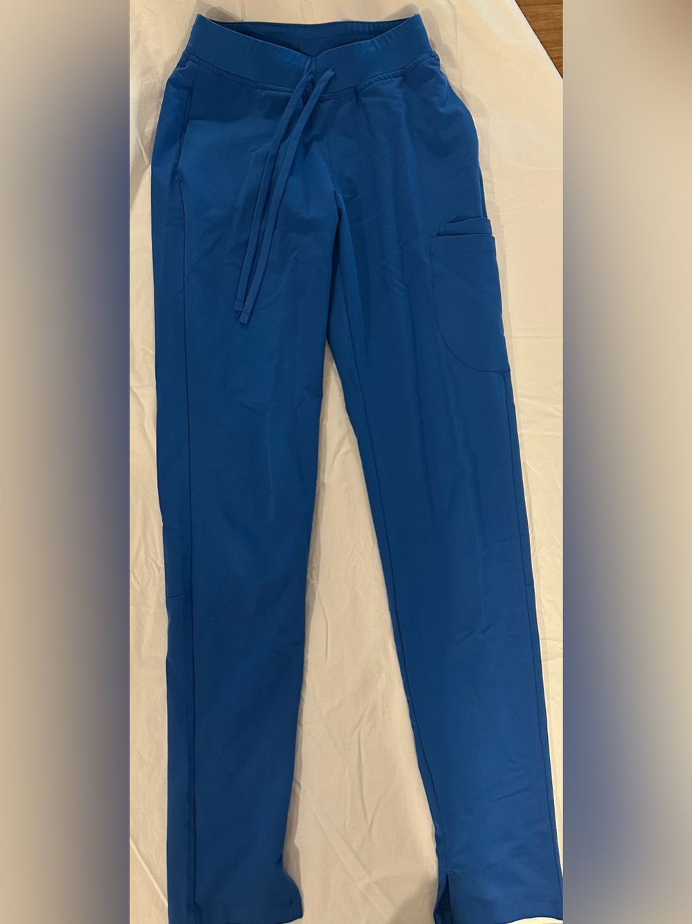 Women’s mandala royal blue scrub pants size xxs tall